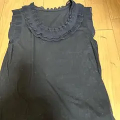 ansdotsloevner フリルタンク　Mサイズ　黒　★週末限定出品★ ansdotsloevner フリルタンク Mサイズ 黒 ☆週末限定出品☆ - メルカリ