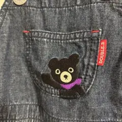 DOUBLE.B デニムオーバーオール 90cm