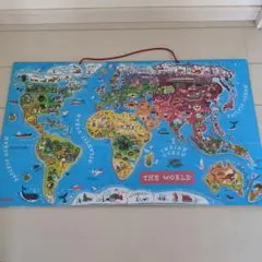 マグネットパズル Janod 世界地図 知育玩具　パズル