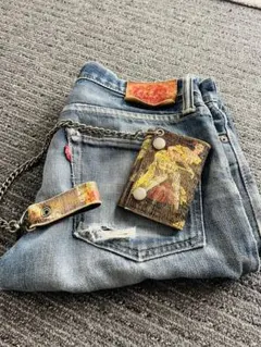 【SUKLL JEANS】スカルジーンズ XX フェードデニム　古着のサムネイル