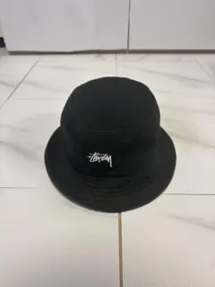 【使用感あり】Stussy バケットハット ブラック ロゴ バケハ