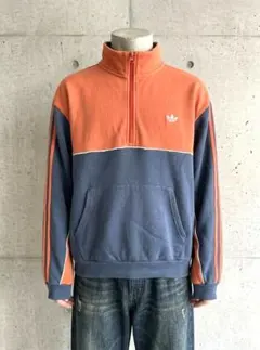 adidas (アディダス) トラックトップ ハーフジップ スウェット