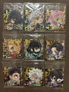 鬼滅の刃　ディフォルメシールウエハース其ノ四　スーパーレア　柱9枚セット