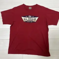 L.L.Bean 赤 Tシャツ LARGE エルエルビーン　半袖
