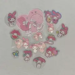 マイメロ　ステッカーセット　ぷくぷくシール
