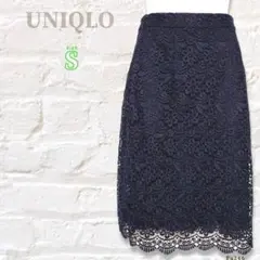 ♡美品♡UNIQLO/ユニクロ タイト スカート レース♡花柄♡フェミニン
