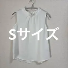 GU ノースリーブシャツ ブラウス　ホワイト