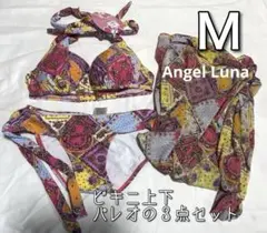 未使用　Angel Luna ペイズリー柄　ビキニ パレオ 3点セット Mサイズのサムネイル