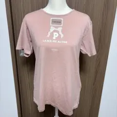ピンクハウス ヴィンテージ　Tシャツ　くすみピンク　ワッペンのサムネイル