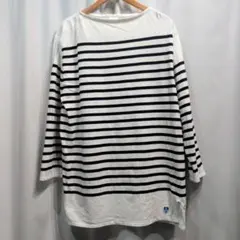 AUBERGE（オーベルジュ）パネルボーダー バスクシャツ ウール 40