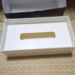 ティッシュケース ホワイト シンプル