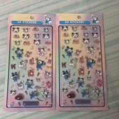 カラオケ館 3Dステッカー シール 2枚セット