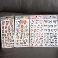 ハローキティ サンリオキャラクター ステッカー 4枚セット