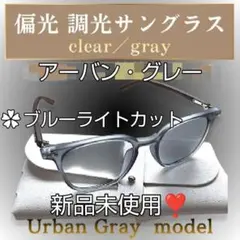 メガネ アーバン・グレー 調光サングラス ブルーライトカット 新品未使用‼️