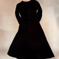 UNIQLO ユニクロ ブラック 長袖 ワンピース