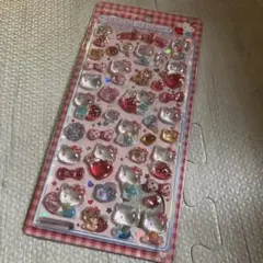 正規品　サンリオ　赤　キティ　ボンボンドロップシール　第二弾