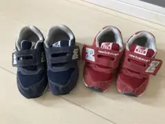 New Balance 996 ネイビー レッド キッズシューズ　15 15.5