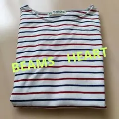 BEAMS HEART ボーダー切り替えカットソー