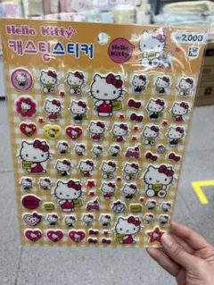 韓国 ダイソー ハローキティ シール サンリオ ぷっくりシール キティちゃん