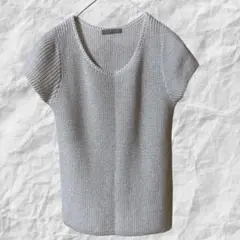 極美品　近年　セオリーリュクス ラメニット38 ホワイトのサムネイル