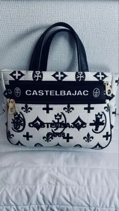 CASTELBAJAC トートバッグ ホワイト/ブラック