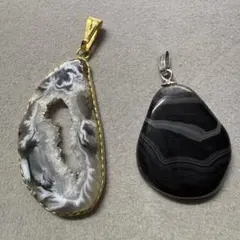 テ*ー様 天然石　ペンダントトップ　2点