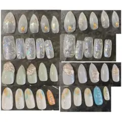 ネイルチップ　まとめ売り(白セット)