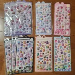 海外製 ぷくぷくシール ぷっくりシール ボンボンドロップ風 セット