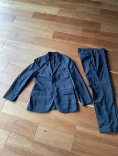 【UNIQLO】感動シリーズセットアップ(ジャケット・パンツ)ネイビー