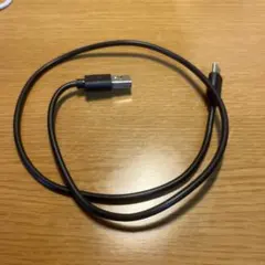 USB-A to USB-C L字型ケーブル 約1m 黒