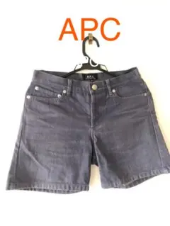 ハーフパンツ ショートパンツ！デニムAPCアーペーセーグレーボタンフライ！のサムネイル