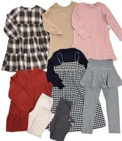 ❤️130❤️9点SET❤️ワンピ❤️スカンツ❤️レギンス❤️チェック❤️