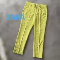 ZARA 裾スリット テーパードパンツ