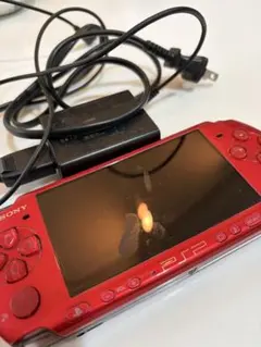 PSP3000 プレイステーションポータブル レッド SDカード付き
