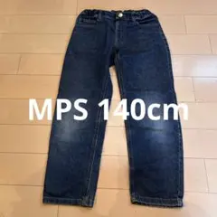 ダークブルーデニムストレートパンツ