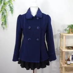 ピーコート ジャケット ネイビー 平成ギャル y2k ダークコア パンク