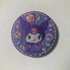 サンリオキャラクターズ 花言葉 刺繍缶バッジ クロミ