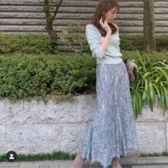 FRAYI.D フレアレーススカート