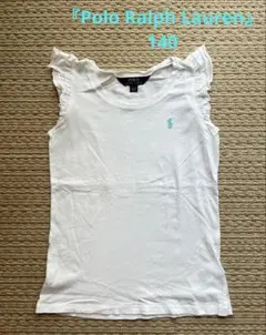 Polo Ralph Lauren フリルノースリーブ Tシャツ 140 刺繍