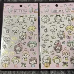 【新品未使用】ぬりえができる マステシール 女の子