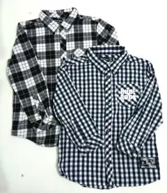 RUDE ROCK チェック柄長袖シャツ 130 2枚