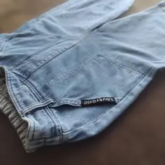 LOVETOXIC ワイドパンツ 150 ライトブルー デニム