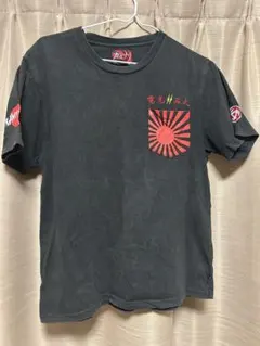 カミナリ Tシャツ 黒 電光石火 ポケット