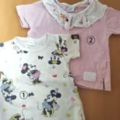 ミニーTシャツ　2枚セット