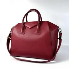 GIVENCHY ハンドバッグ アンティゴナ 2WAYショルダーバッグ 牛革 赤のサムネイル