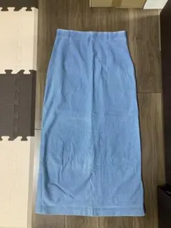 UNIQLO スリット入りロングデニムスカート S