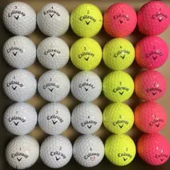 素人が集めたゴルフロストボール25球Callaway & Warbird