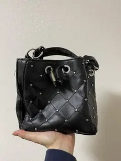 ZARA ブラック キルティング ショルダーバッグ