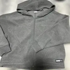 値下げ　PUMA フルジップ フード付きパーカー L グレー
