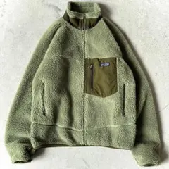 希少カラー 良品 パタゴニア 2012年 レトロX ボアフリース ジャケット 緑